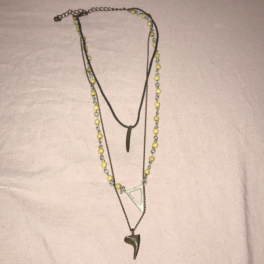 Three tier urban outfitters necklace
